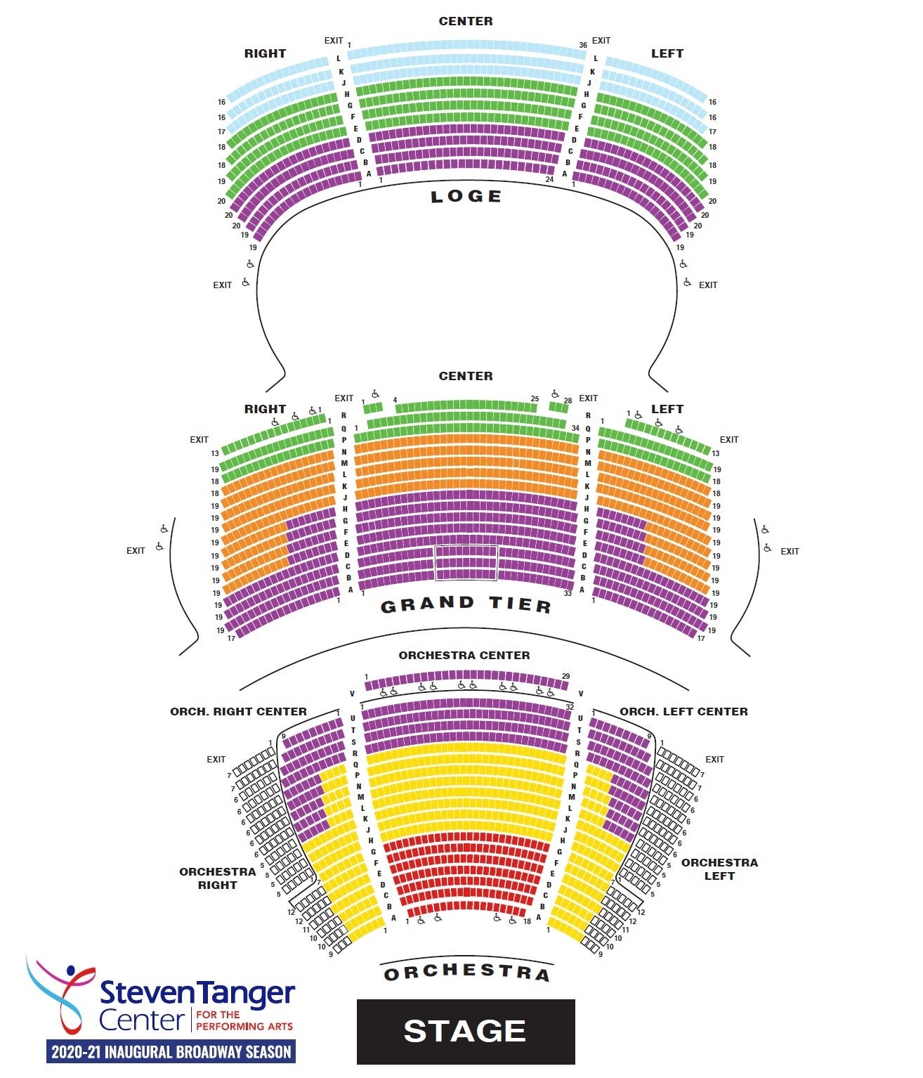 Stanley Performing Arts Center Seating Chart