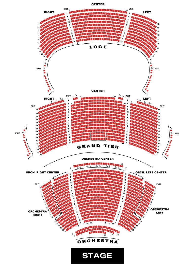 Grand Opera House Seating Chart